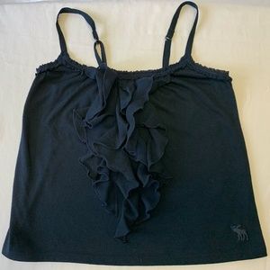 Abercrombie Navy Tank with Ruffles